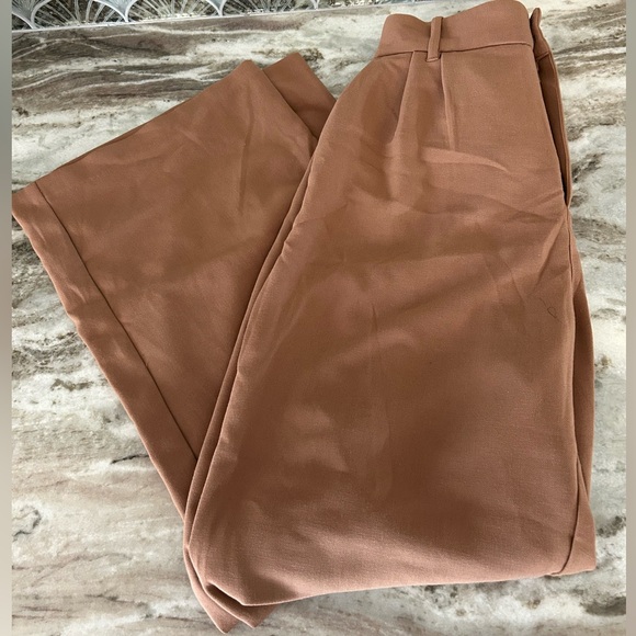 Abercrombie & Fitch Pants - Abercrombie High Waist Wide Leg Trousers Brown Size Medium